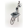Metal Watering Can Wheelbarrow Fountain