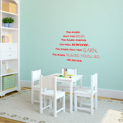 Dr. Seuss Quote The More You Read - Wall Decals