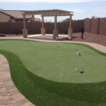Outdoor Putting Green In Arizona Backyard-Mesa-McKeeman Project
