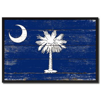 South Carolina State Flag Canvas Print, 13"x17"