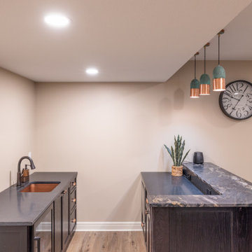 Basement Remodel with Family Room, Craft Studio, and More