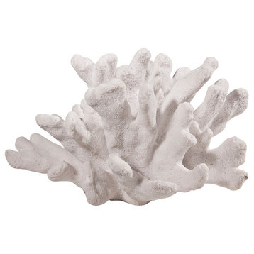 Coral Sculpture Statue White