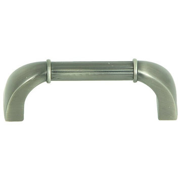 Stone Mill Hardware -Vienna Weathered Nickel Athens Cabinet 3" Pull