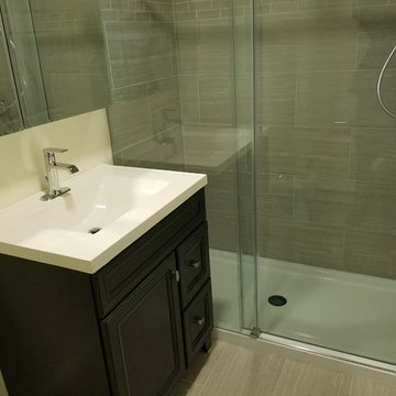 Waltham Basement Bathroom and Laundry area.