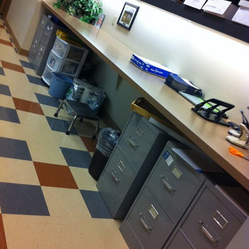 Business Office - Kitchen/Work room storage (Before Photo)