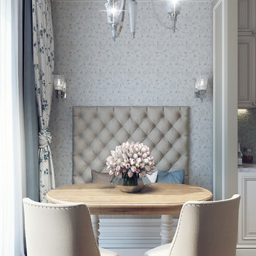 Interior design in residential complex "Chocolate"