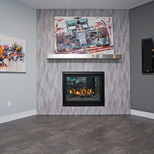 basement fireplace