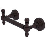 Allied Brass - Retro Wave 2 Post Toilet Tissue Holder, Antique Bronze - This attractive double post toilet tissue holder from the Retro Wave Collection fits with any bathroom decor ranging from modern to traditional, and all styles in between. The posts are made from high quality brass and finished in a decorative designer finish. This beautiful toilet tissue holder is extremely attractive, very rugged, and highly functional. The holder comes with the toilet tissue bar and two matching posts, plus the hardware necessary to install the tissue holder in the bathroom.