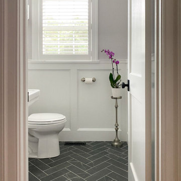 Classic Powder Room Remodel in Saugus MA