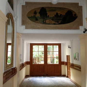 Redesigned Courtyard of a 1880s building for Community use in Berlin, Germany