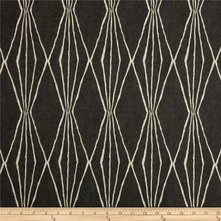 Robert Allen @ Home Handcut Shapes Charcoal - Discount Designer Fabric - Fabric.