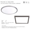 Square LED 7" Flush Mount 3000K, Brushed Nickel