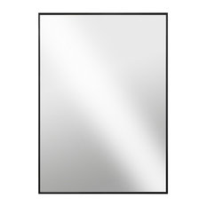 30 X 40 Mirrors Houzz Raphael Rozen Modern Hanging Framed Wall Mounted Metal Mirror Black Glossed Aluminum 30x40