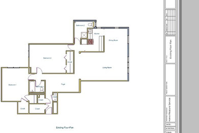 Home Measure Service Existing floor plan