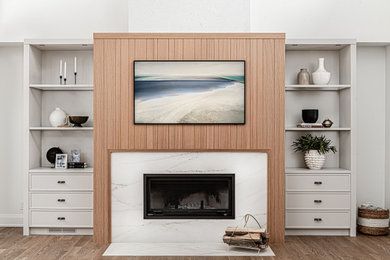Living room - contemporary living room idea in Toronto