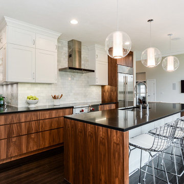 Walnut & White