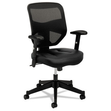 Basyx Vl531 Series High-Back Work Chair, Mesh Back, Padded Mesh Seat
