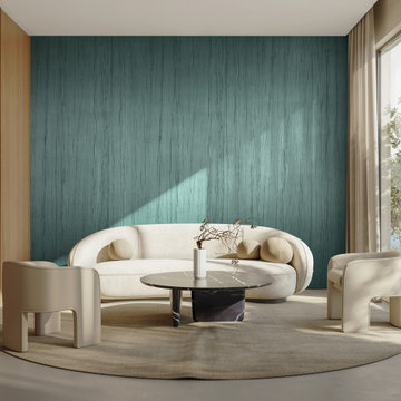 Pleated Suede PTS-07 Seaglass