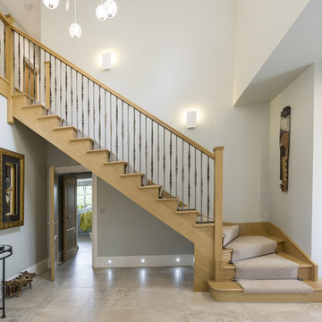 Modern, Solid Oak Staircase