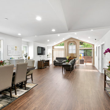 Light-Filled Open Living and Dining Room with Garden Access | Novato