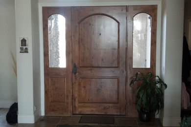 Entryway - rustic entryway idea in Other