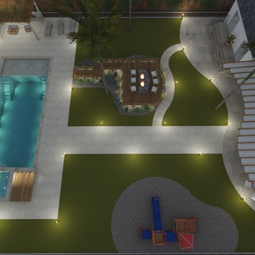 Complete Backyard Design | Overview Wood