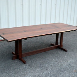 Live Edge Walnut Nakashima Style Table - Dining Tables