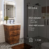 Victoria Modern Bathroom Vanity Integrated Acrylic Sink, 25"