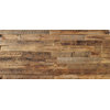 Reclaimed Wood Wall Paneling, Brown, 3.5" Wide, 20 sq. ft., Sealed