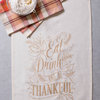 Assorted Check Fall Be Thankful Printed Dishtowel, Set Of 2