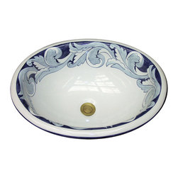 Marzi Hand Painted Classic Designs - Bathroom Sinks