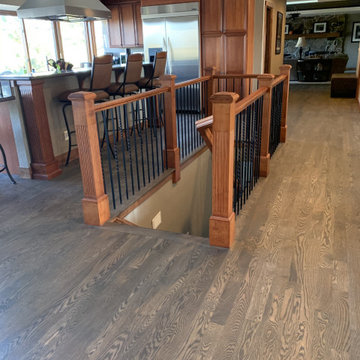 Red oak with aged barrel custom stain and Odie's oil