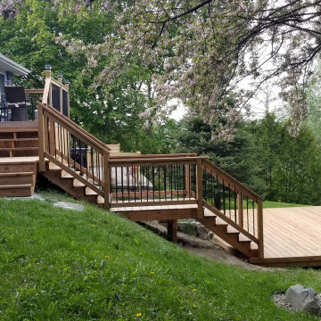 Tiered Deck and Stair System
