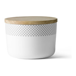 Menu Grey Stitches Jar Large - Kitchen Canisters And Jars