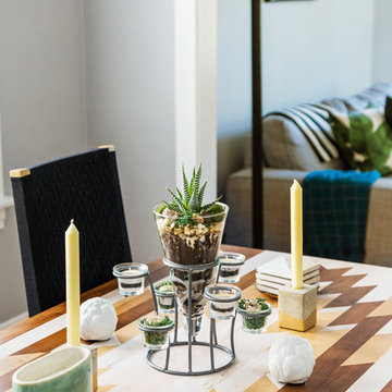 Dining Room Designed with Table by Woodward Trade Co