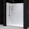 DreamLine DL-6118R-01CL Infinity-Z Shower Door, Base & Backwalls