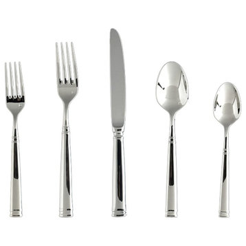 Bistro 18/10 Stainless Steel Flatware Set, Service For 4, 20-Pieces