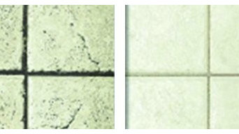 Tile before & after