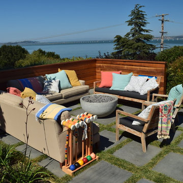 Bluestone patio and pergola
