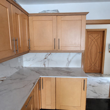 Warm Elegance with Arabescato Brown Quartz in Richmond
