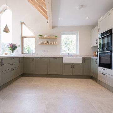 Aldana Kitchen in Taupe Grey & Cardamom by Sarah Jane Kitchens