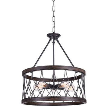 CWI Lighting 9966P23-5-242-A 5 Light Chandelier with Gun Metal Finish