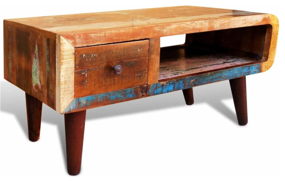 Coffee Table 120x60x35 Cm Solid Reclaimed Wood | -uk - View #12