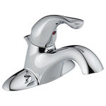 Delta - Delta Classic Single Handle Centerset Bathroom Faucet, Chrome, 520LF-WFMPU - You can install with confidence, knowing that Delta faucets are backed by our Lifetime Limited Warranty. Delta WaterSense labeled faucets, showers and toilets use at least 20% less water than the industry standard saving you money without compromising performance.
