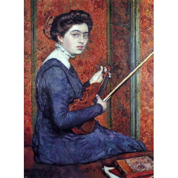 Theo Van Rysselberghe Woman With Violin Wall Decal