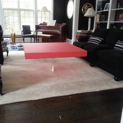 Coffee Table - cross base with color top - Products