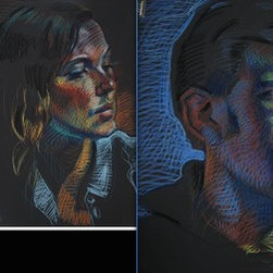 when a human meets their portrait - Paintings