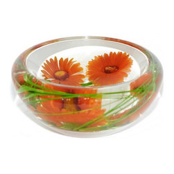 Orange Daisy Flower Bowl - Home Decor
