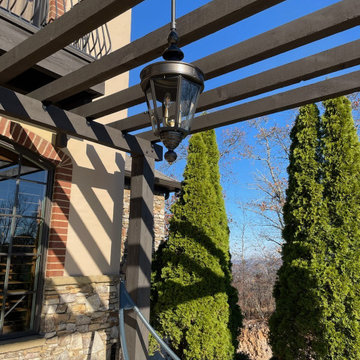 Luxury Front Entry Home Pergola In Highland Lakes