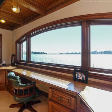 New Wood Windows in Superb Home Office - Renewal by Andersen Bay Area San Franci